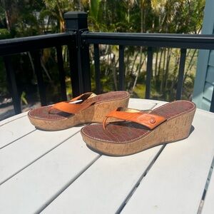 Sam Edelman Orange Wedge Shoes with Comfort and Style